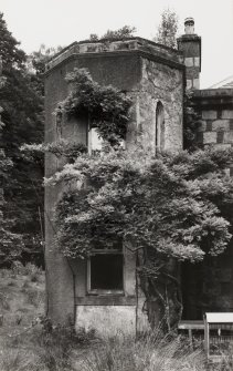 View of west turret, from south