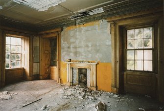 First floor drawing room, view from NE.