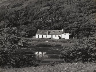 Canna, The Bothy. View from SE.