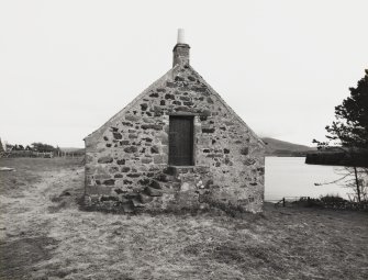 Canna, Coroghon Barn (An Coroghan). View from NW, showing W gable.