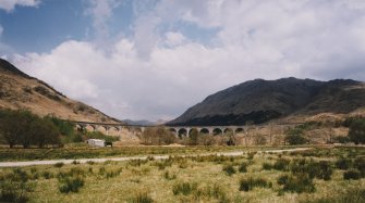 Glenfinnan Railway Viaduct over River Finnan
General view of viaduct from S