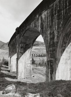 Glenfinnan Railway Viaduct over River Finnan
View of viaduct from W, with E end of viaduct visible through arch in foreground