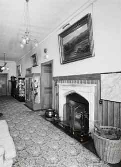 View of hall from W
