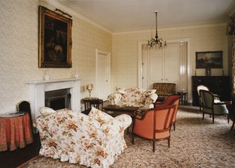 Ground floor, sitting room, view from W
