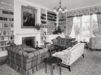 Ground floor, library, view from W