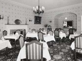 View of dining room from SE