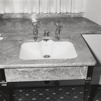 Toilet, wash hand basin, detail