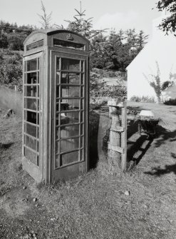 Detail of telephone box