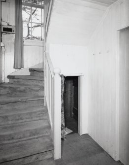View of staircase from South