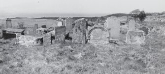 General view of headstones