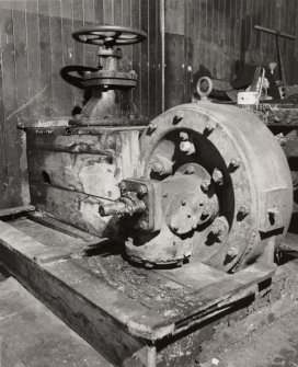 Kinlochmoidart House. East store annexe, view of water driven electric turbine