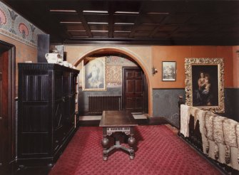 Kinlochmoidart House. Second floor, staircase hall, view from south.