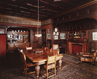 Kinlochmoidart House. Dining room, view from north.