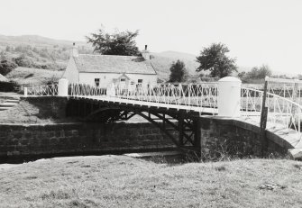 View of Moy Swing Bridge from north.