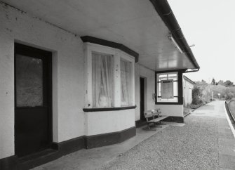 Morar Station and Post Office
Detailed view from SE of facade of station building, facing onto platform