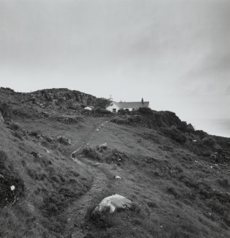 Muck, Gallanach. Cottage. View from SE.