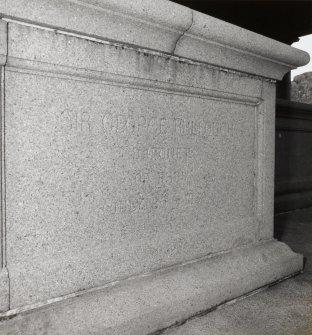 Detail of Sir George Bullough's tomb