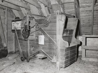 View of hand powered corn and seed dresser