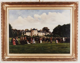 Copy of painting of Queen Victoria at Coul House in 1888