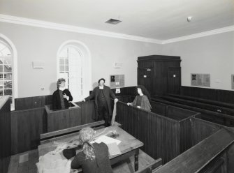 Interior-view of First Floor Courtroom from West