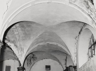 Interior-view of Ground Floor vaulted ceiling