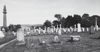 View of East graveyard from West
