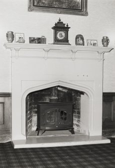First floor, main hall, fireplace, detail
