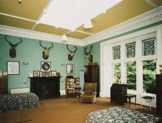 First floor, former billiard room, view from E