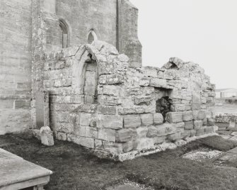 Fearn Abbey.  South East aisle, view from South West.
