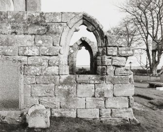 Fearn Abbey.  South East aisle, view of West window from West.