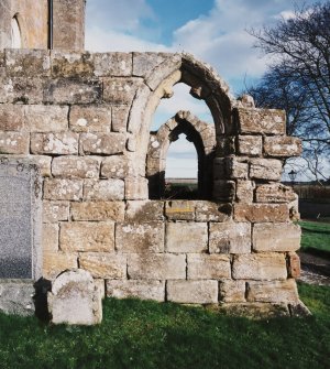 Fearn Abbey.  South East aisle, view of West window from West.