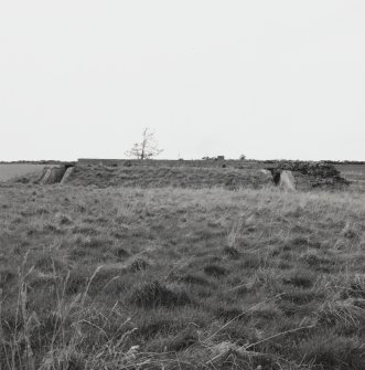 Fearn Airfield operations block, general view from SE showing both entrances.