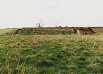 Fearn Airfield operations block, general view from SE showing both entrances.