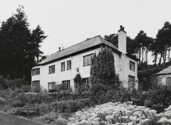View from SE showing garden front and entrance