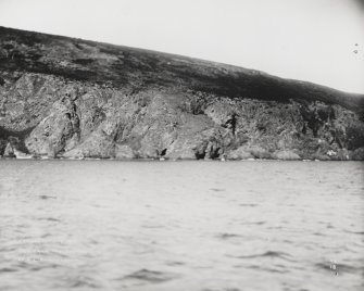 View NNE showing site for searchlight emplacements before commencement of construction.