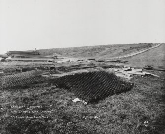 General view W of construction site showing new approach road from Nigg.