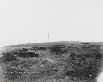 View S from site of reservoir to main gun-emplacement site before construction commenced.