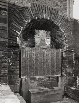 Eilean Donan Castle.
Detail of Clan MacRae war memorial.