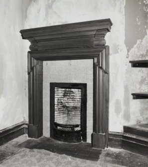 Eilean Donan Castle, interior.
Third floor, South West bedroom, detail of fireplace.