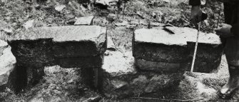 Bernera Barracks.
Detail of collapsed responds from main entrance gateway.