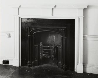 Interior-detail of chimneypiece on North East wall of former Study/Bedroom on Ground Floor