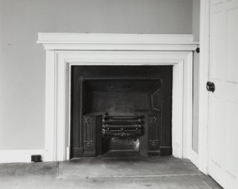 Interior-detail of chimneypiece on South West wall in South West apartment on First Floor