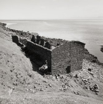 View from SW of remains of diatomite processing building