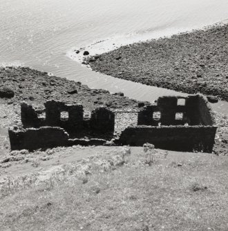 View from WNW looking down onto remains of diatomite processing building