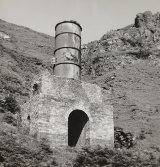 Detailed view from SE of the kiln