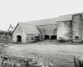 View of dung house and steading from NW