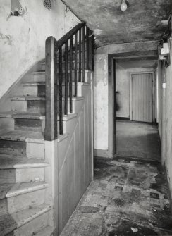 Ground floor, staircase, view from S