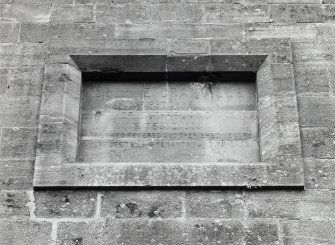 Detail of memorial plaque