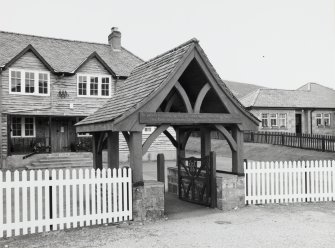 Memorial gateway, view from SE