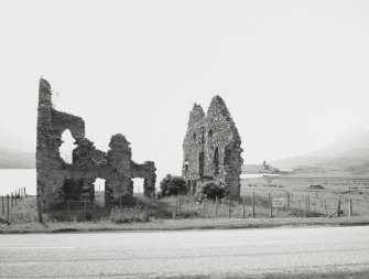 View from East of Calda House with Ardvreck Castle in distance